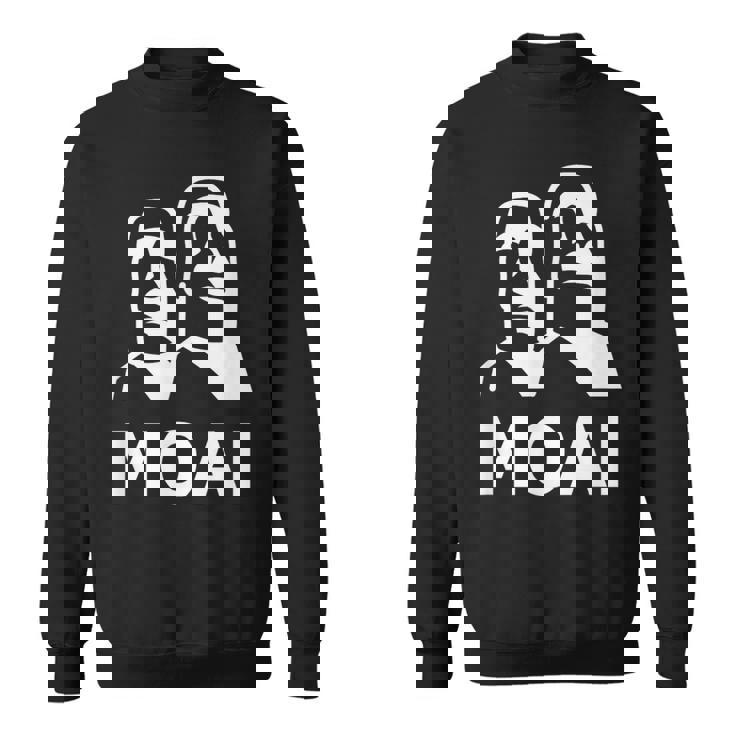 モアイ像 イースター島の頭 ポリネシア スウェットシャツ