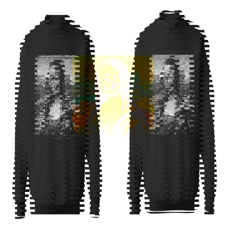 モナリザ ゾンビ ハロウィン 美術教師 モナリザ スウェットシャツ