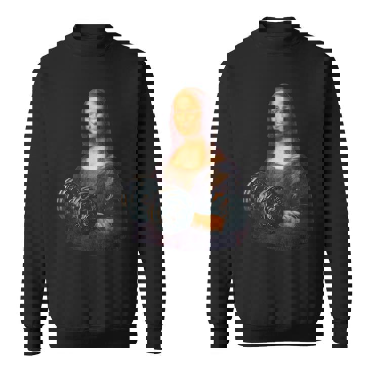 モナリザ 面白いtシャツ ジム 筋トレ ダイエット メンズ おもしろ 面白い 服 おもしろグッズ ネタ スウェットシャツ