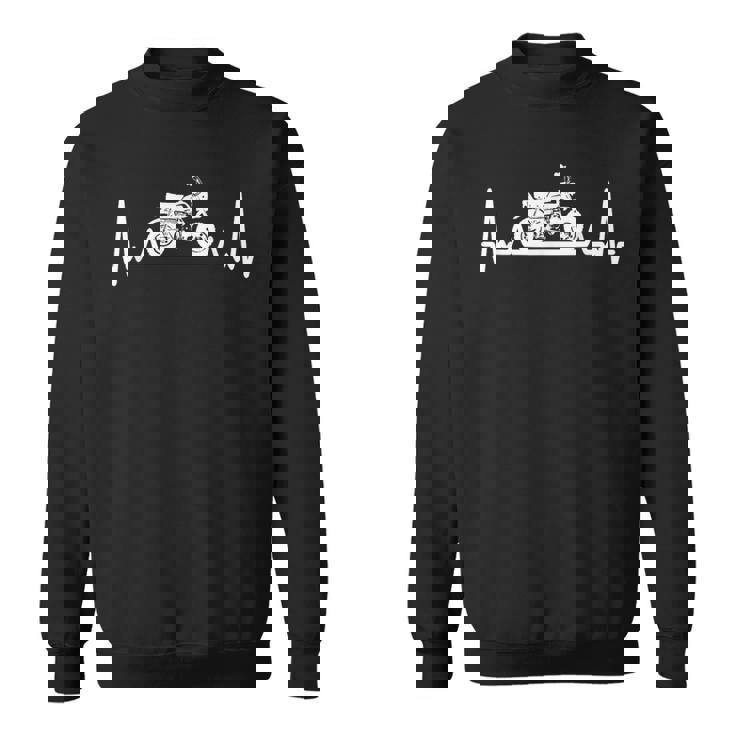 モンキー Z50 原付バイク ハートビート ヴィンテージ 日本 スウェットシャツ