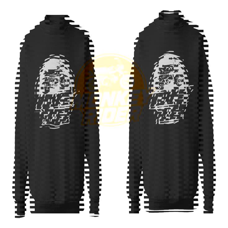 モンキーバイクライダーレトロクラシック原付オートバイtシャツ スウェットシャツ