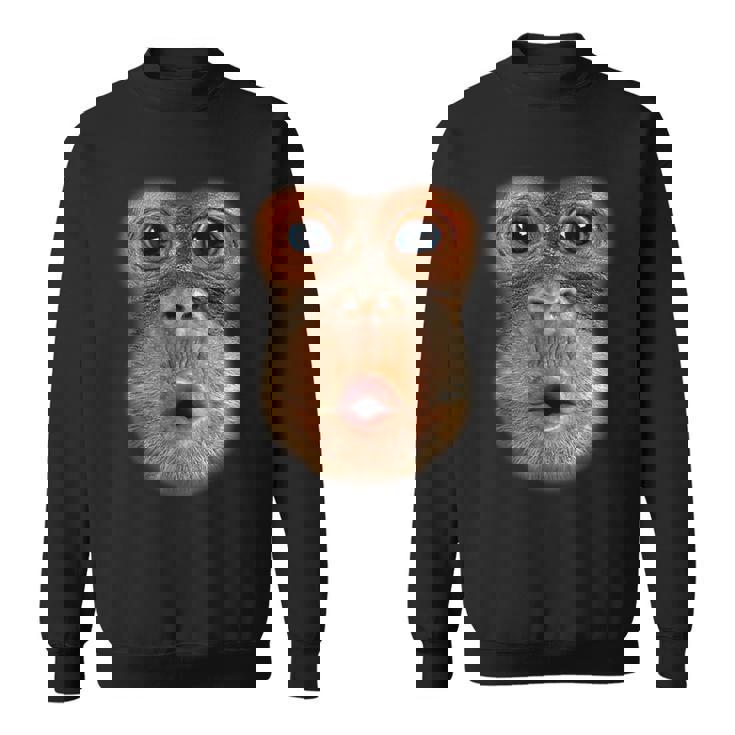 モンキーフェイスブレスファニーメンズレディースハロウィンコスチューム スウェットシャツ