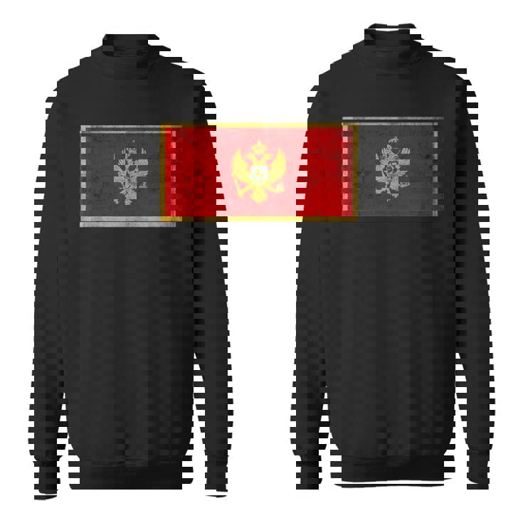 モンテネグロ国旗グラフィック メンズ レディース キッズ スウェットシャツ