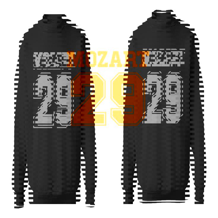 モーツァルト29交響曲面白いスポーツ Mozart 29 スウェットシャツ