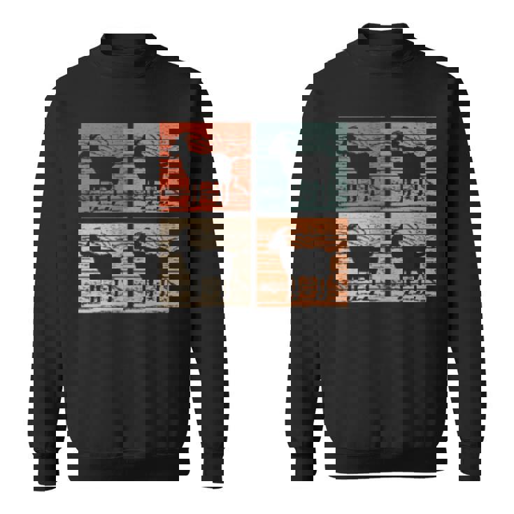 ヤギ レトロスタイル ヤギ好き ヤギ スウェットシャツ