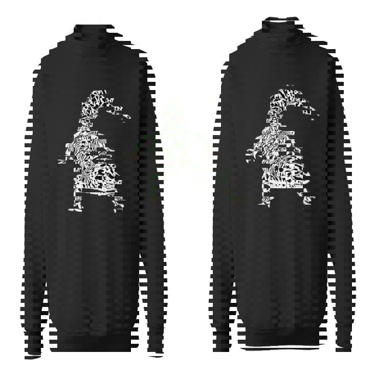 ヤモリ 爬虫類 モチーフ カラフル トカゲ スウェットシャツ