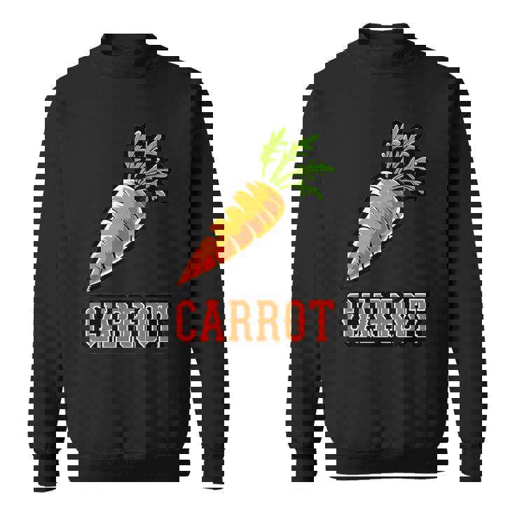 ユニークで楽しいニンジンデザインのグラフィック。 スウェットシャツ