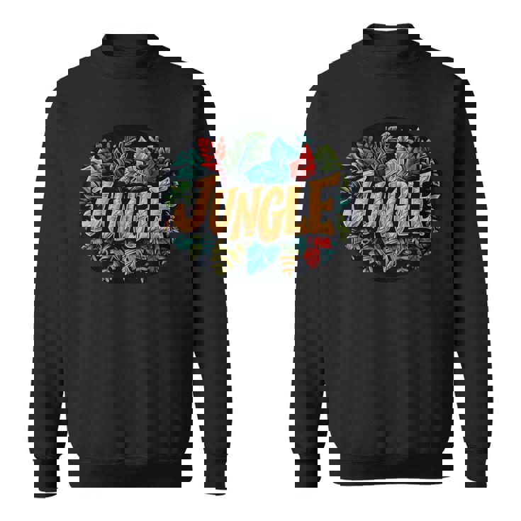 ユニークなスタイルの素晴らしいジャングルグラフィック。 スウェットシャツ