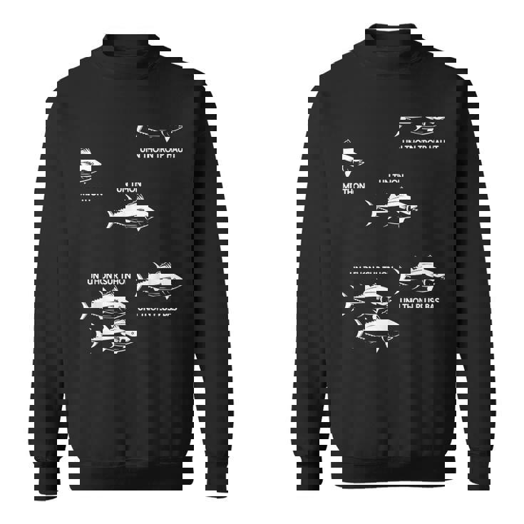 ユーモア マグロの魚の引用 漁師ファン向け スウェットシャツ