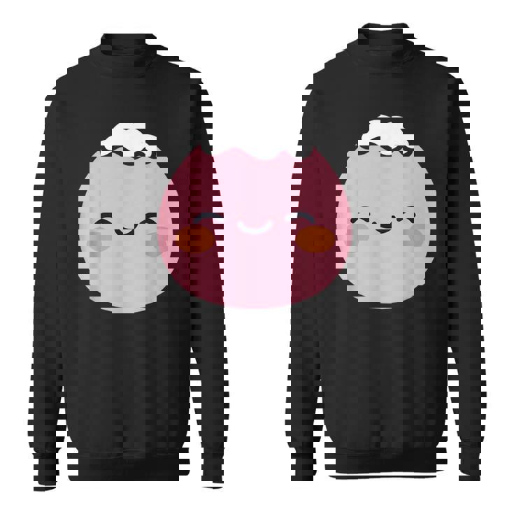 ユーモア餅 シンプルでミニマルな和スイーツ餅 Mochi スウェットシャツ