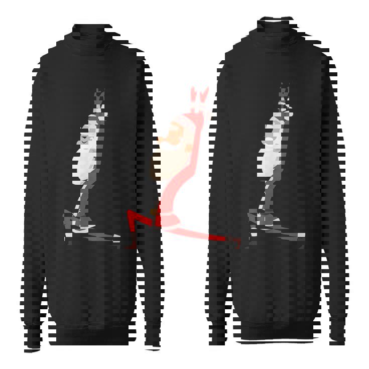 ヨガ サンタ クリスマス ワークアウト スウェットシャツ