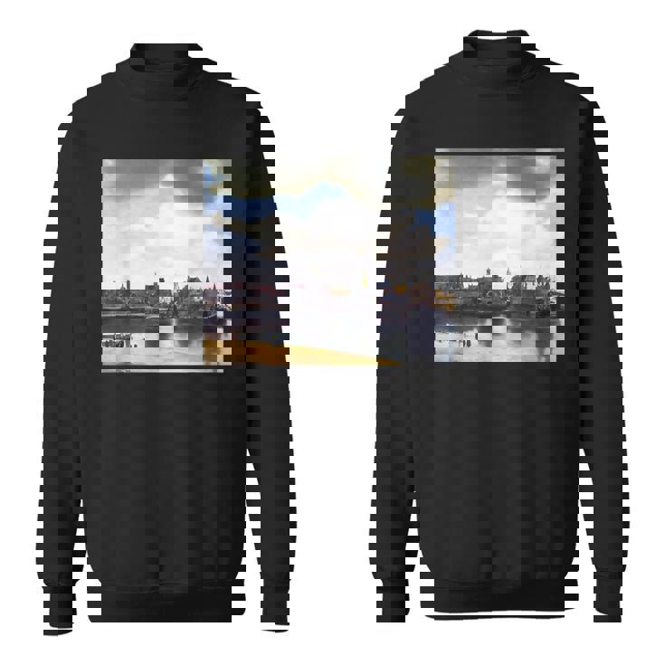 ヨハネス・フェルメールによるデルフトの眺めゲジヒト・オプ・デルフト 1661 スウェットシャツ