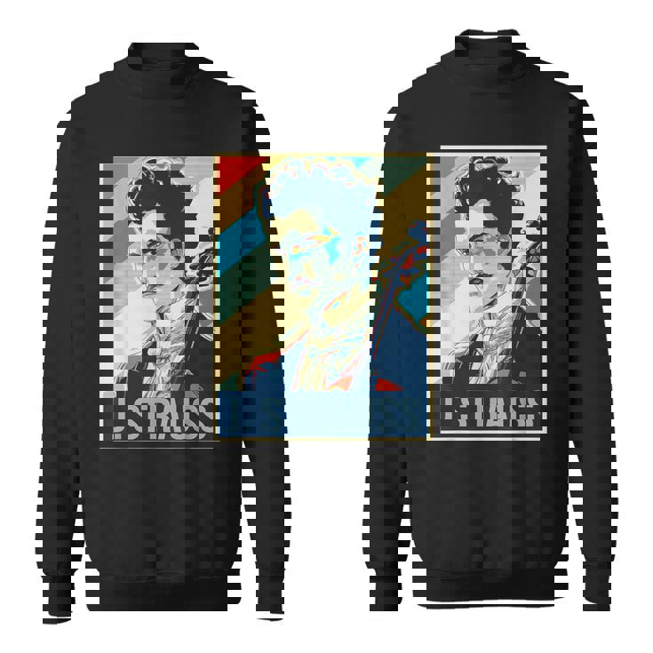 ヨハン・シュトラウス ポスター ミュージシャン 作曲家 スウェットシャツ