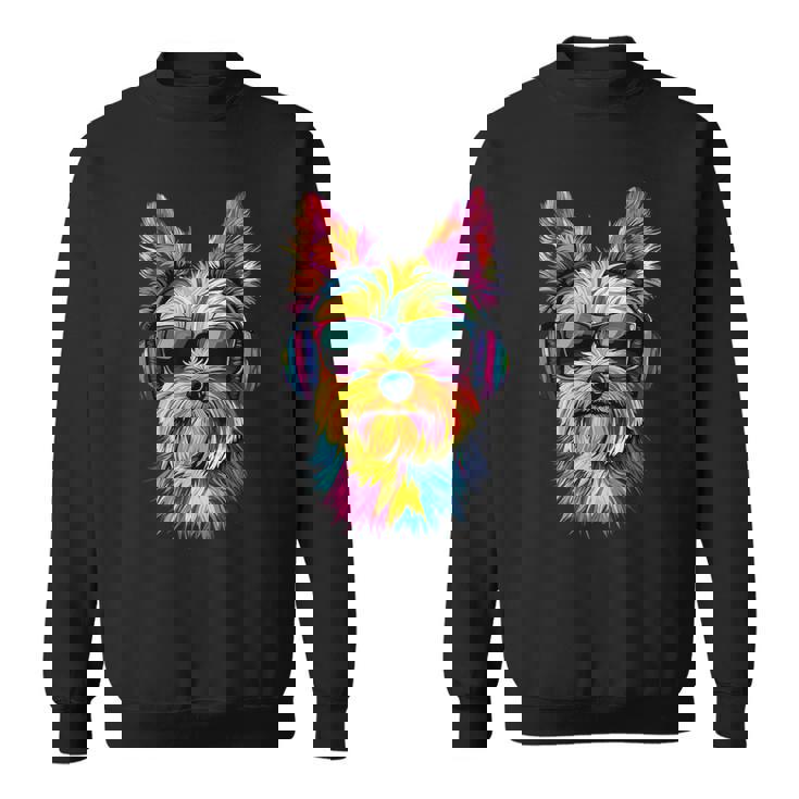 ヨークシャーテリア サングラス 愛犬家 スウィートヨーキー スウェットシャツ