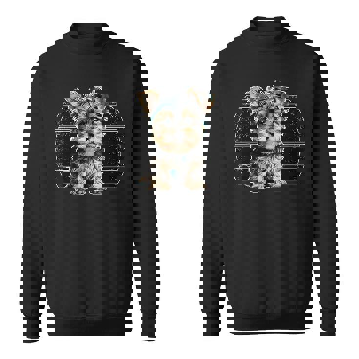 ヨークシャーテリア犬 ポップアート 誇り高きヨーキー 犬好き オーナー スウェットシャツ