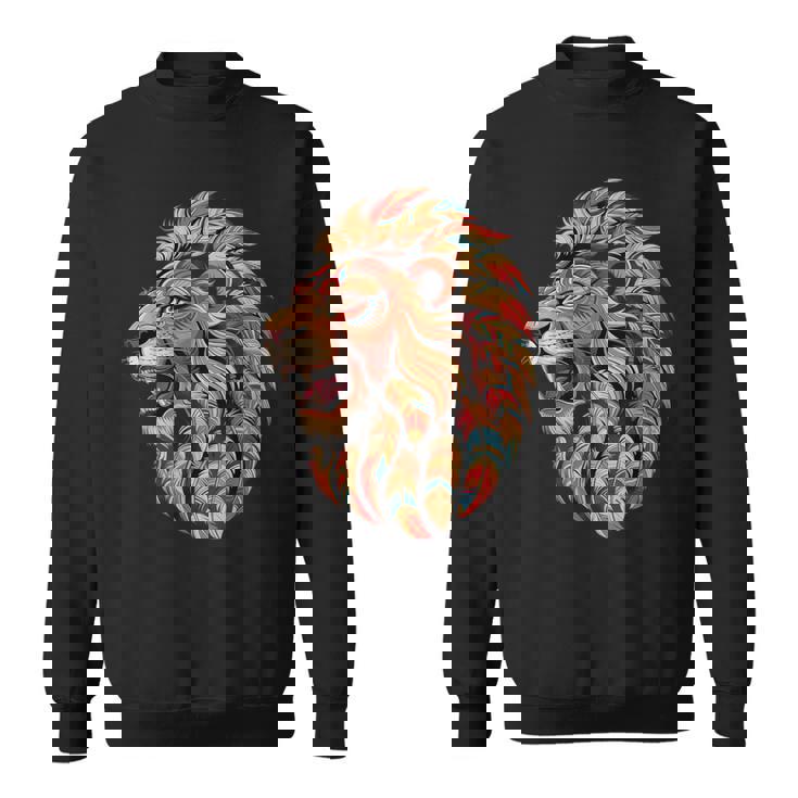 ライオン インディアン 部族 アート ネイティブアメリカン スウェットシャツ