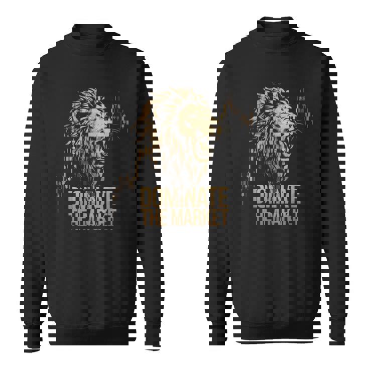 ライオントレーダーが市場を支配するローソク足チャートトレーダー スウェットシャツ