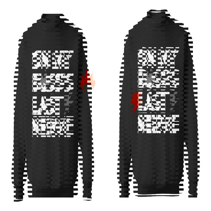 ライトニングボルトでボスの最後の神経質について スウェットシャツ