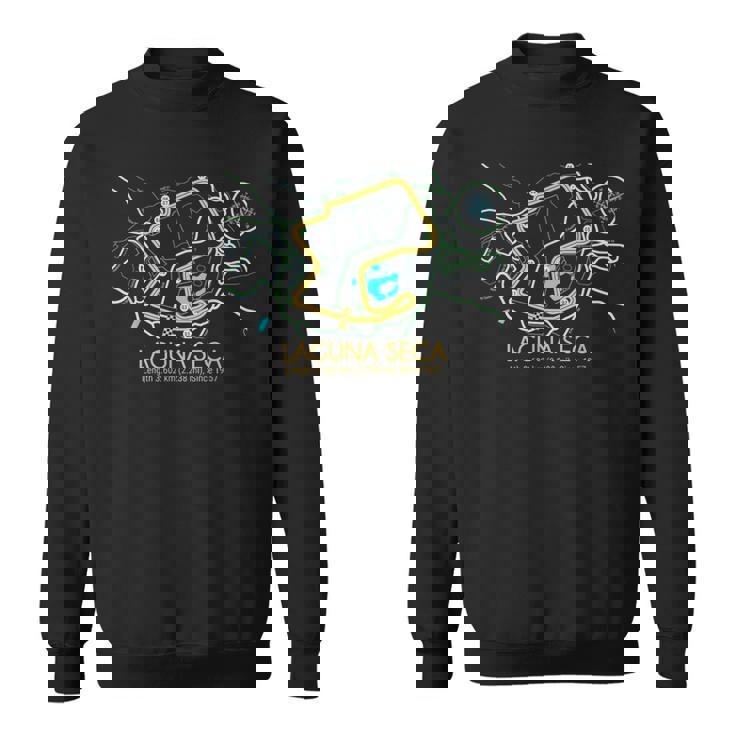 ラグナセカ サーキットマップデザイン スウェットシャツ