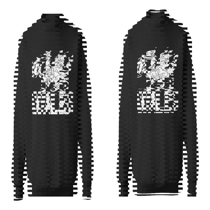 ラグビーボール ウェールズドラゴン メンズ レディース ボーイズ ガールズ ウェールズ スウェットシャツ