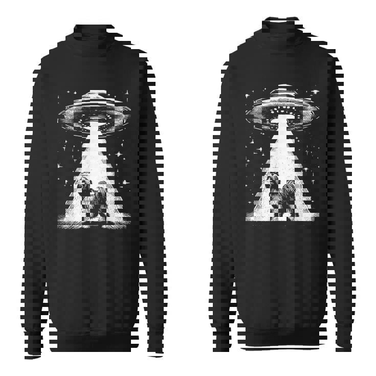 ラサ・アプソ・マム・ダッド・ドッグ-面白いエイリアンufo スウェットシャツ