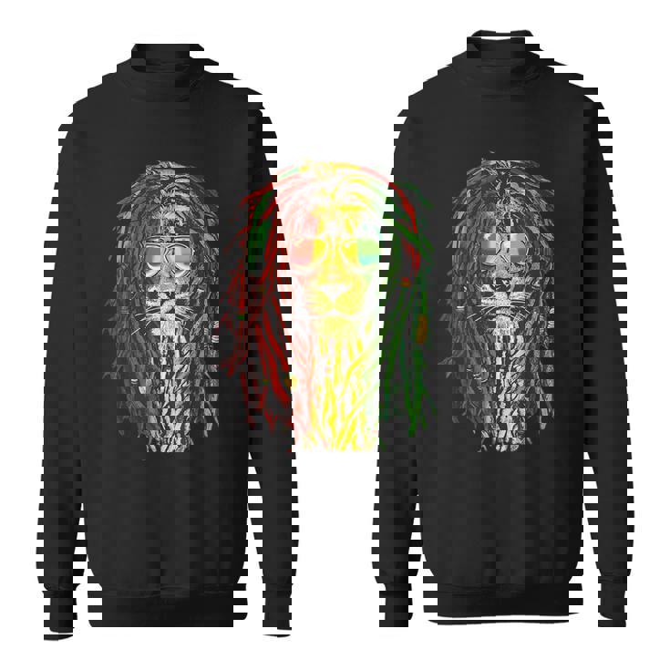 ラスタライオン クール ドレッドロック ラスタファリ ラスタ愛好家用 スウェットシャツ