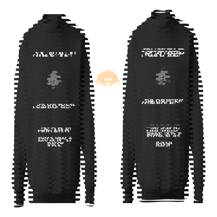 ラストプログラミング ユーモア ラスタ海観覧会 レンタルチェック 失敗 スウェットシャツ