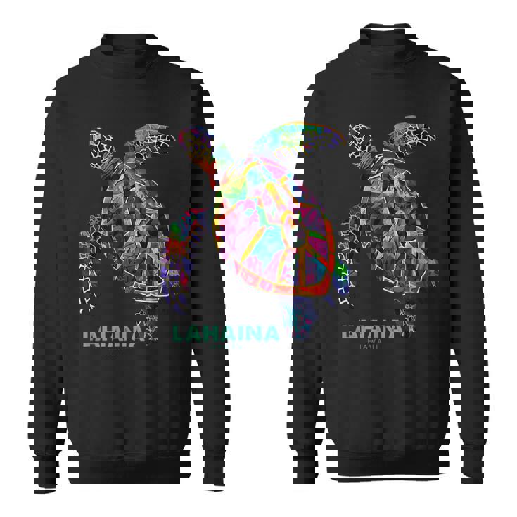 ラハイナ マウイ ハワイ ティー ダイビング バケーション サーフィン ウミガメ スウェットシャツ