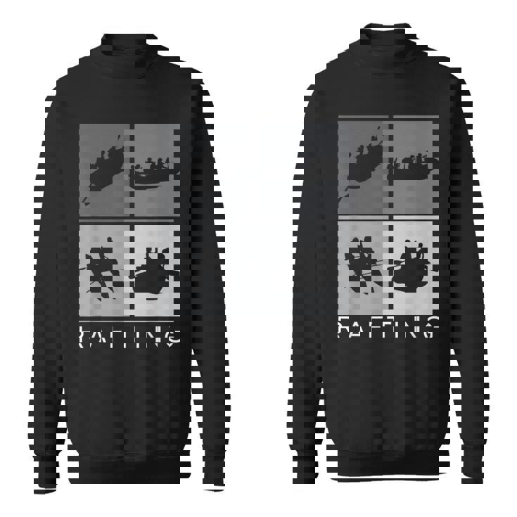 ラフティング シルエット 川 ラフト アウトドア ラフティング スポーツ スウェットシャツ