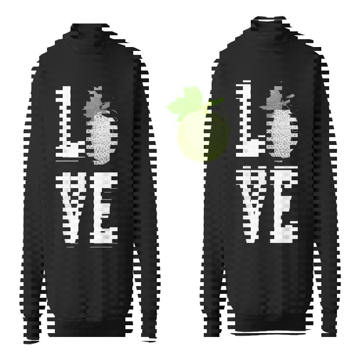 ラブカンタロープ メロン アウトフィット マスクメロン スウェットシャツ