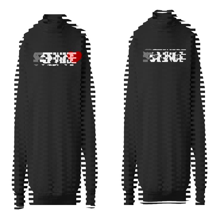 ラブグランジ-ハート スウェットシャツ