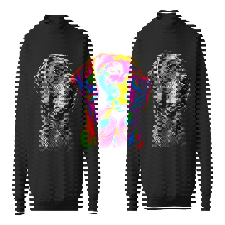 ラブラドールレトリバー カラフルカラー ポップアート グラフィック 犬 ラブラドール スウェットシャツ