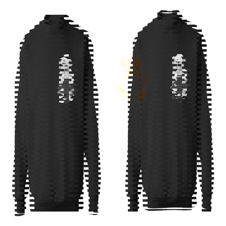 ラブラドール愛好家のためのポケットに入った面白いラブラドールレトリーバー スウェットシャツ