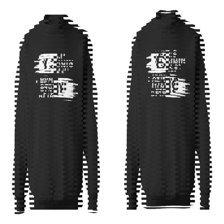 ランニング愛好家 ユーモア スローガン ランナー用 スウェットシャツ