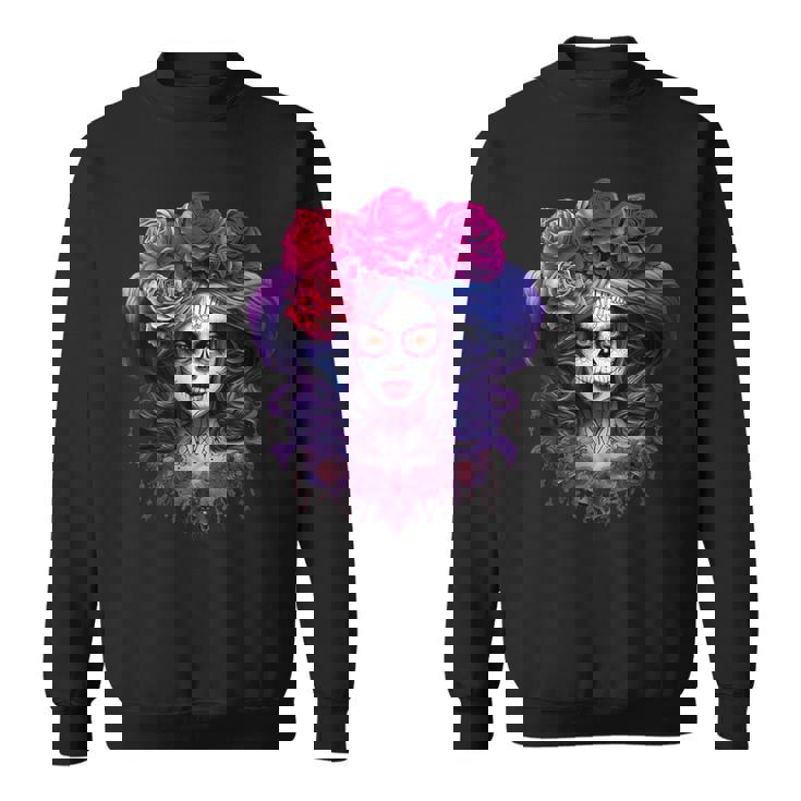 ラ・カトリーナ、ディア・デ・ロス・ムエルトス メキシコの死者の日 スウェットシャツ