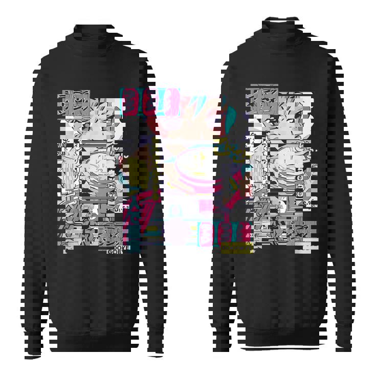 ラーメン屋日本のアニメ・マンガ・コミックパネルaporwave スウェットシャツ