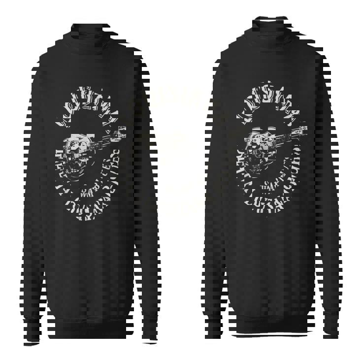 ルイジアナ スワンプ ブルースアメリカンギター 音楽 ビンテージ スウェットシャツ