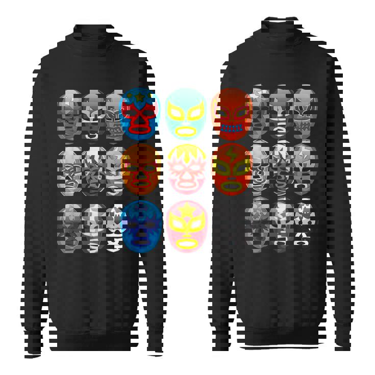 ルチャリブレ レスラーマスク かわいいフリーファイティングギフト スウェットシャツ