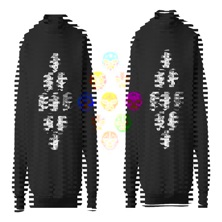 ルチャリブレまたはメキシカンレスリング マスクまたはルチャドール スウェットシャツ