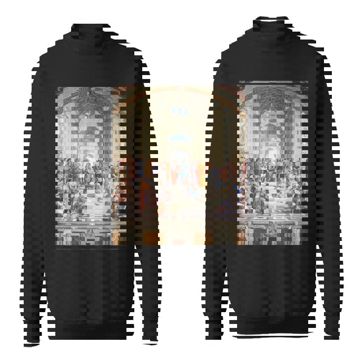 ルネッサンス名画 アテネの学校 スウェットシャツ