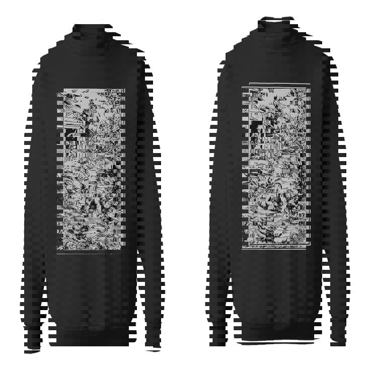 ルーカス・クラナッハによる人狼の攻撃 ゴシック グランジー オカルトアート スウェットシャツ