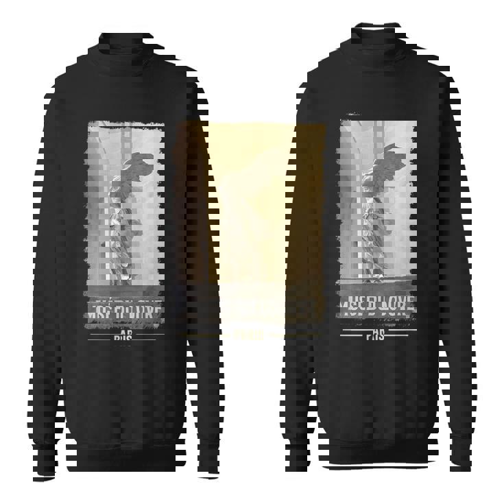 ルーヴル美術館 パリ フランス 翼のある勝利 筆プリント スウェットシャツ