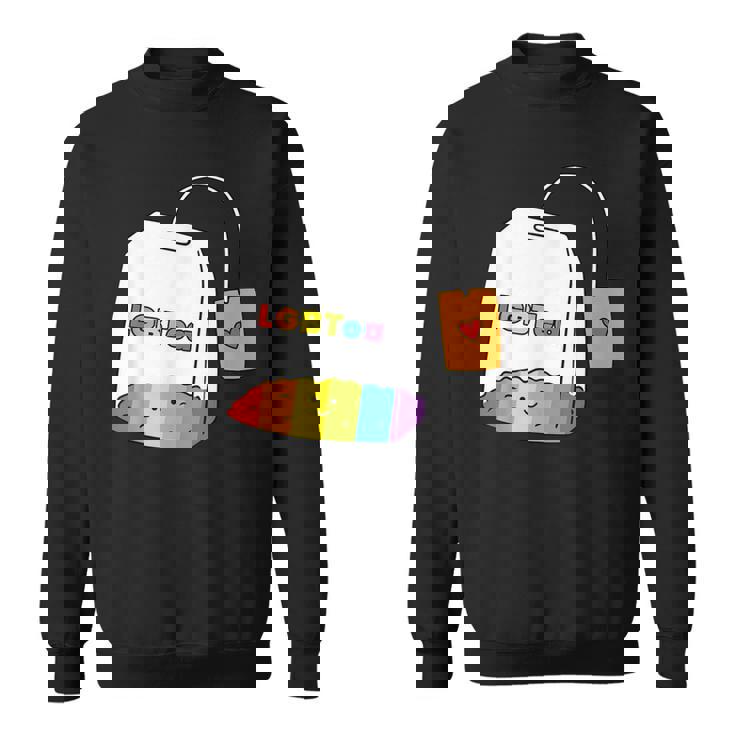 レインボーティーカップ Lgbtea Pride 愛らしいlgbtqプライド月間。 スウェットシャツ