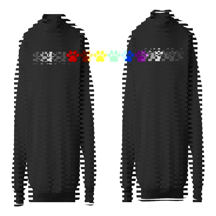 レインボー肉球 Lgbtq プライド ミニマル スウェットシャツ