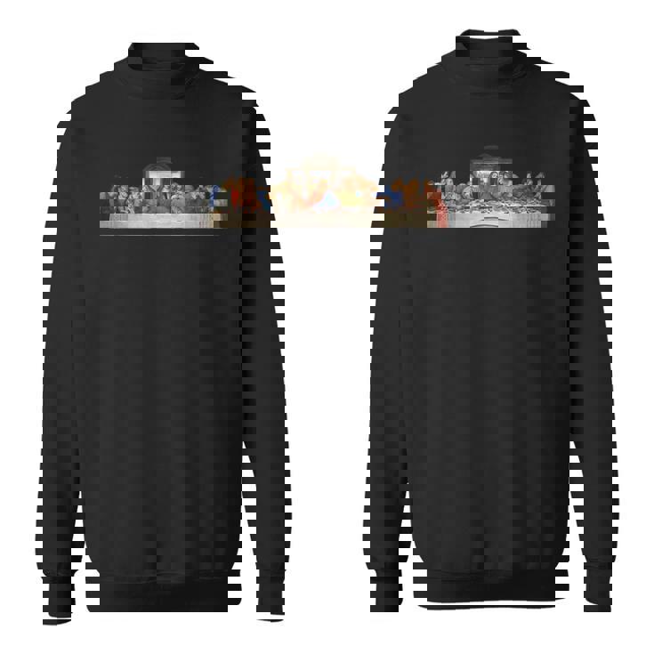 レオナルド・ダ・ヴィンチによる最後の晩餐ルネッサンスの絵画 スウェットシャツ