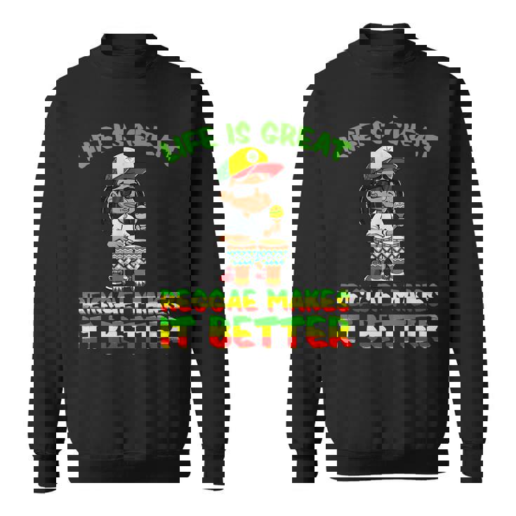 レゲエジャマイカ音楽 ラスタラスタファリレゲエ スウェットシャツ