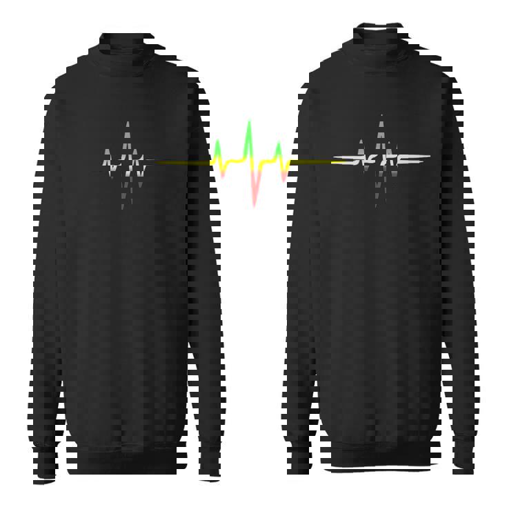 レゲエミュージックパルス周波数アフリカジャマイカラスタファリ スウェットシャツ