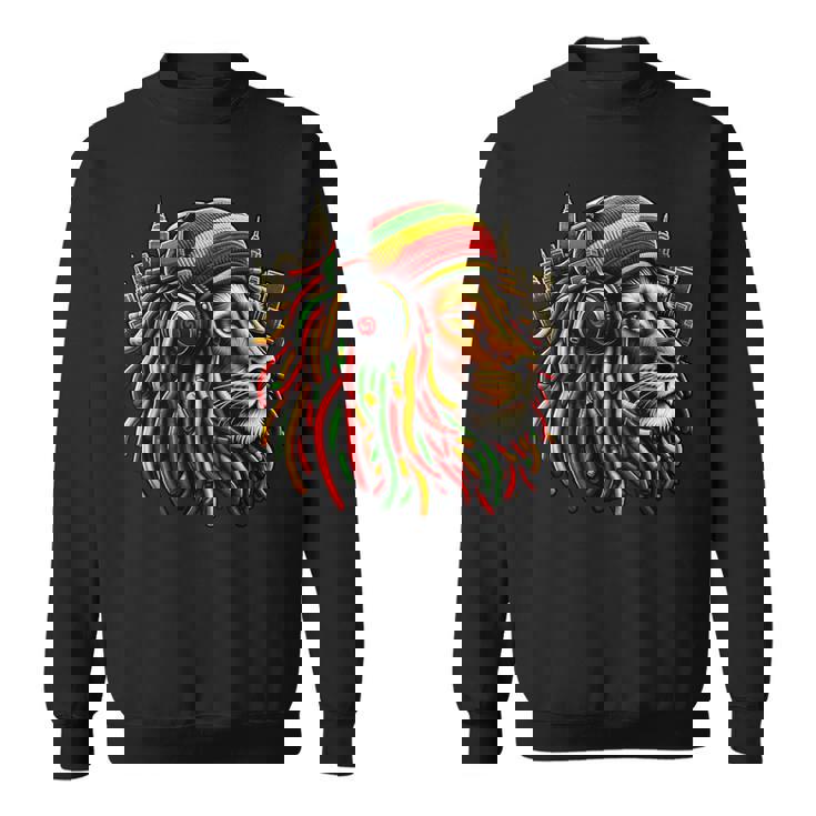 レゲエ服 メンズ ルーツ ラスタライオン 420 ジャマイカ スウェットシャツ