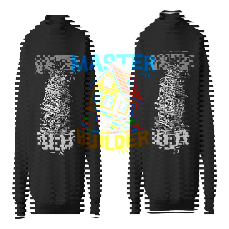 レゴのレンガ造りマスタービルダー面白い曲がった家。 スウェットシャツ