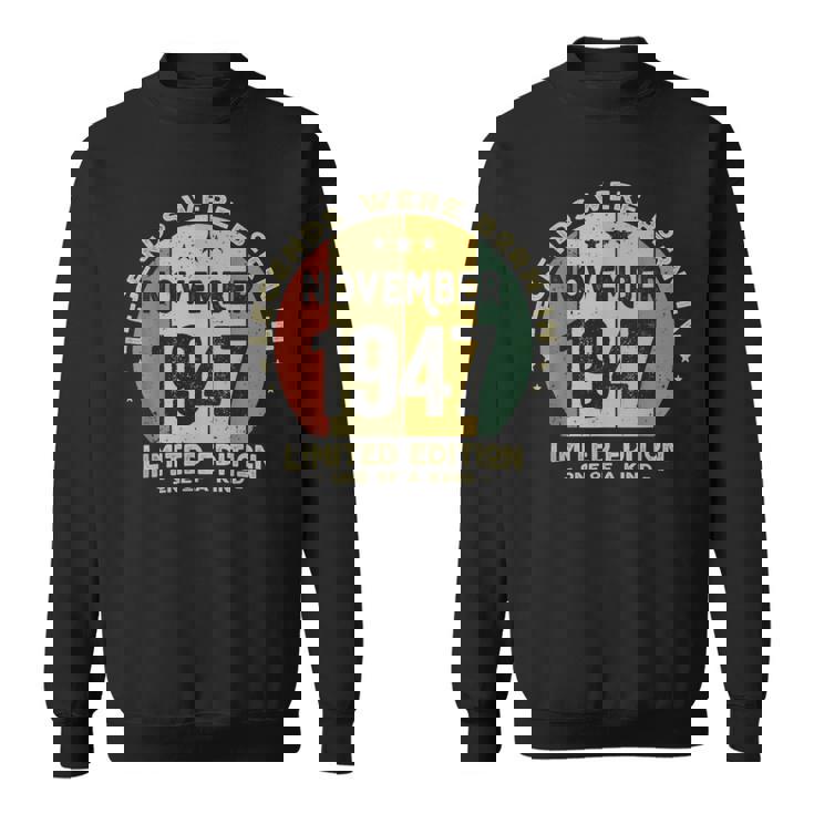 レジェンドは1947年十一月生まれ 誕生日 スウェットシャツ